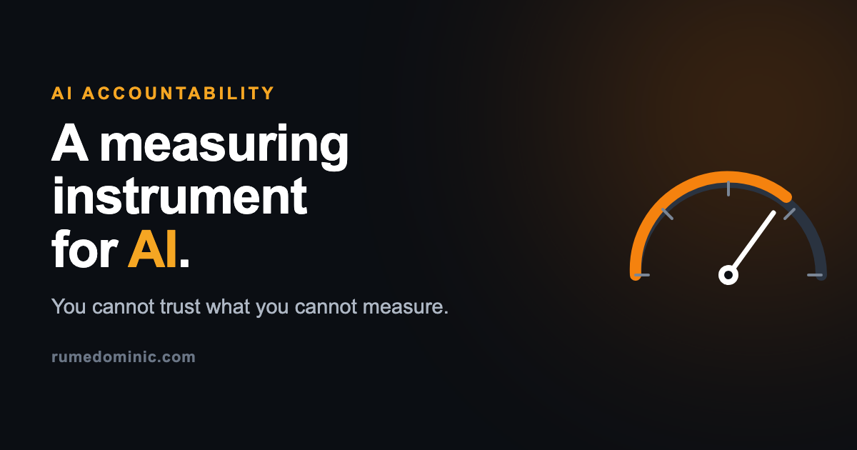 A measuring instrument for AI